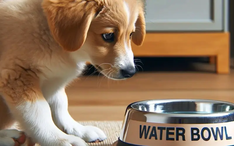 dog won't eat but drinks water